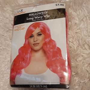 💙Halloween Long Straight Wig-Pink